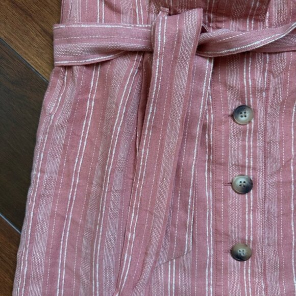 Top Shop Linen Blend paper bag Skirt 4P - Picture 2 of 7